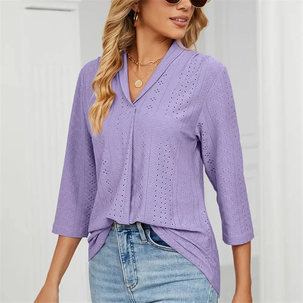Women\'s Clothing Shirts & Blouses Korean Popular Clothes Green Woman Trend 2024 Elegant Top for Women Ladies Blouse Shirt