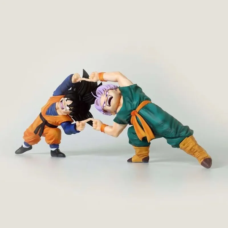Dragon Ball Z Son Goten y Trunks Fusion Pose GK Estatua Super Fantasma Kamikaze Attack Anime Modelo Figura Coleccionable Regalo para F
