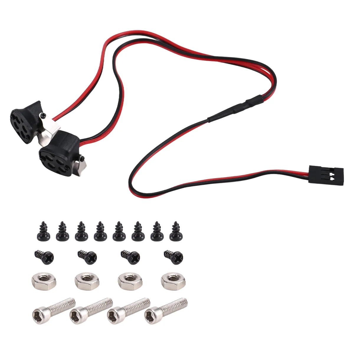 IINBD-Front Front LED Lights Spotlight for 1/10 RC Crawler Red Light