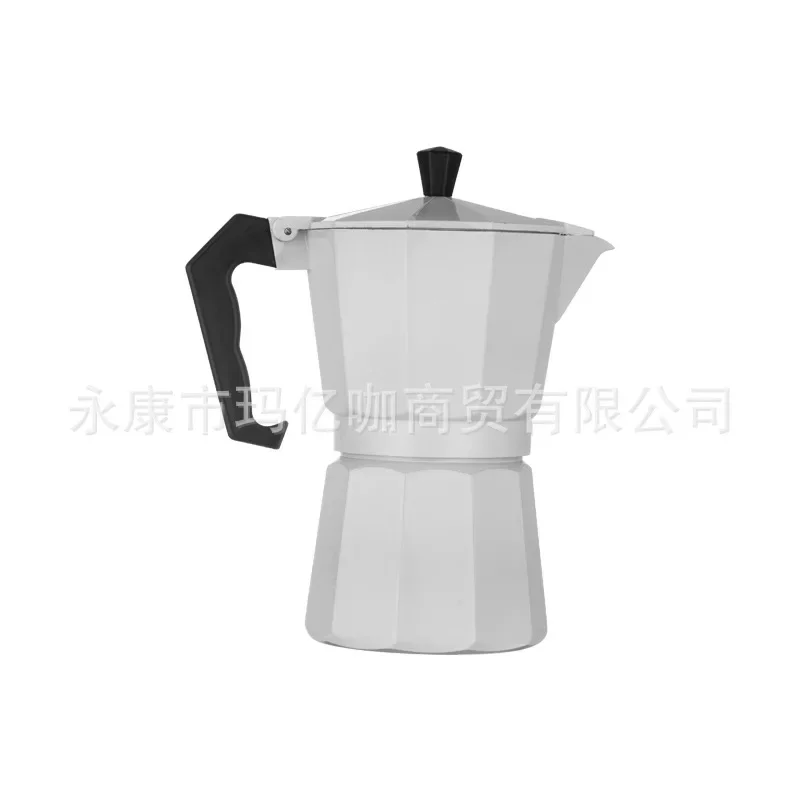 Cross border popular Italian aluminum Moka pot European coffee appliance octagonal Caffè mocha pot