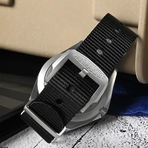 San Martin Novo 40mm Tauchgang NH35 Automatisch männliche Männerpulsuhr Sapphire Sapphire Nylonarmband Volles leuchtendes Dwater -Proof -Wasser 200m 12 Hauptverkäufe Rafarillo Social Schuh - №10