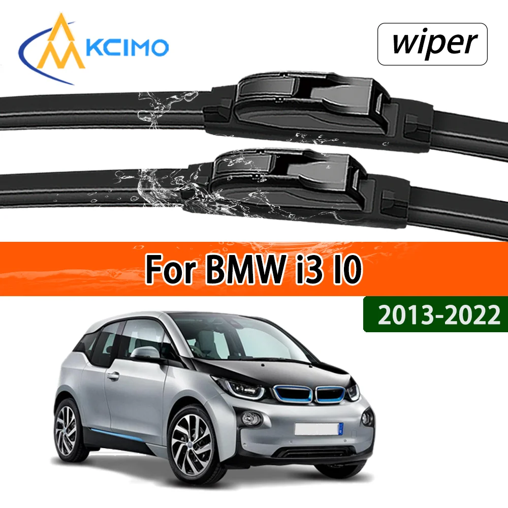 Silent Black Frontwischerblätter-Set für BMW i3 I01 2013–2022, 2014 2015 2016, Auto-Windschutzscheibe, Fensterwischer-Zubehör