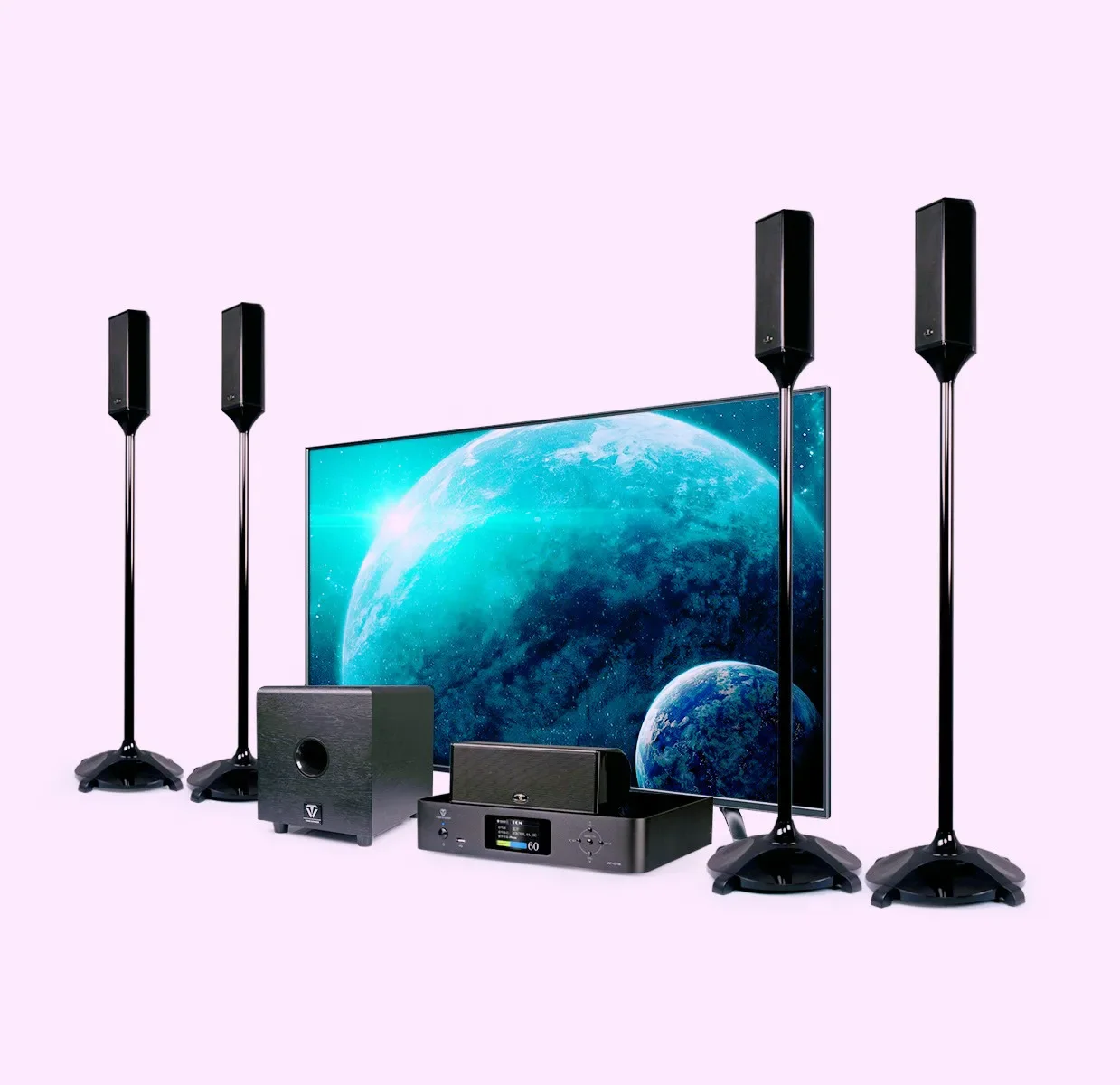 Tonewinner 5.1.2 super bass home theatre system with AV surround sound speakers center speakers subwoofer and amplifier