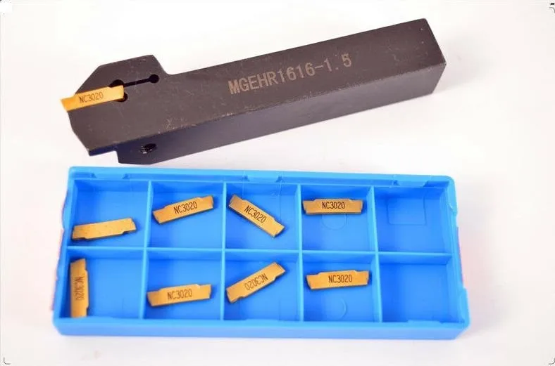 

Износостойкая отрезная пластина MGEHR1616-1.5 для токарного станка, держатель для канавочного инструмента из углеродистой стали для MGMN150, для тяжелых условий эксплуатации