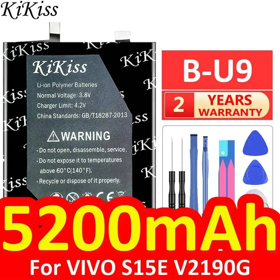 B-U9 5200mAh For Vivo S15E V2190G Durable Mobile Phone Battery