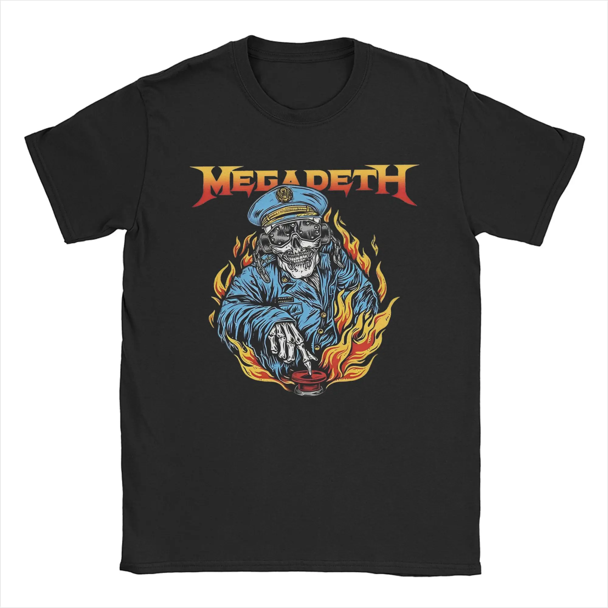 Printed M-Megadeths T Shirt For Unisex  100% Cotton Tee Shirt Short Sleeve Clothing