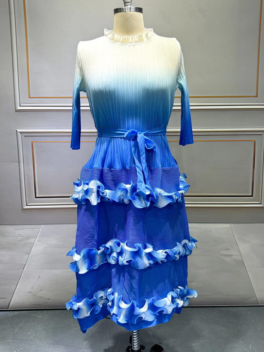 

Plus Size Clothing Evening Long Dresses For Chubby Women Luxury Elegant And Beautiful Pleated Dress Formal Gowns Fashion Female