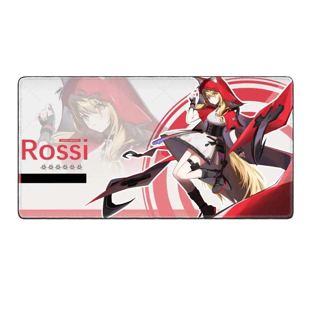 XXL HYBXAXC Arknights Endfield Rossi Mouse Pad Large Cute Anime Keyboard Pads Gamer Mausepad Student Writing 400x900mm Desk Mat