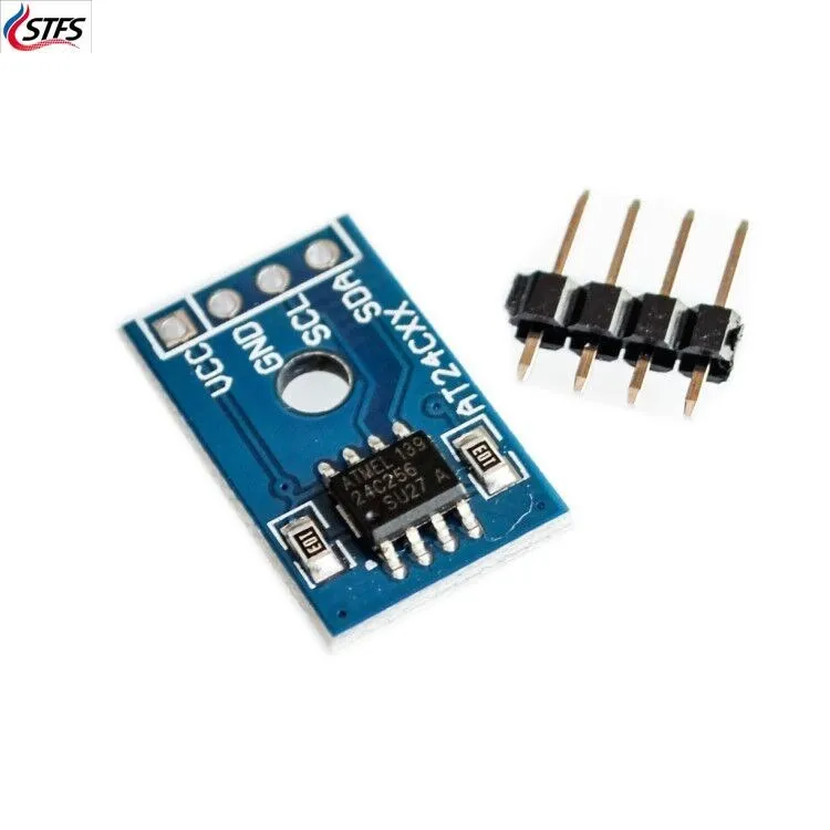 10PCS AT24C256 2ECL IIC/I2C Serial Interface Port EEPROM Memory Module For DIY Electronic Car 3.3-5V
