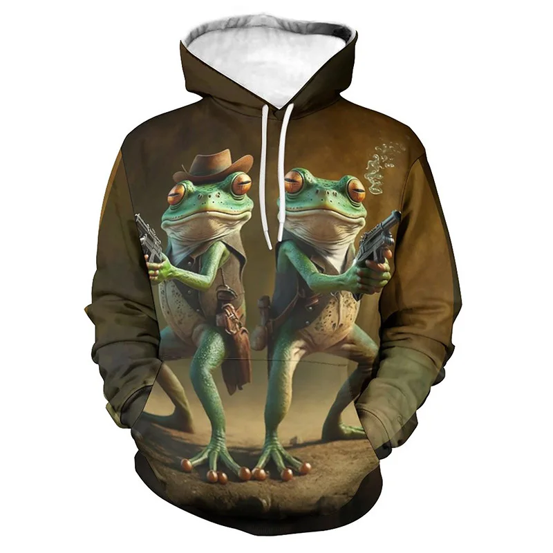 

Funny Tree Frog Graphic Hoodie Fashion Animal 3D Printed Hoodies For Men Clothes Casual Streetwear Kids Pullovers Tracksuit Tops