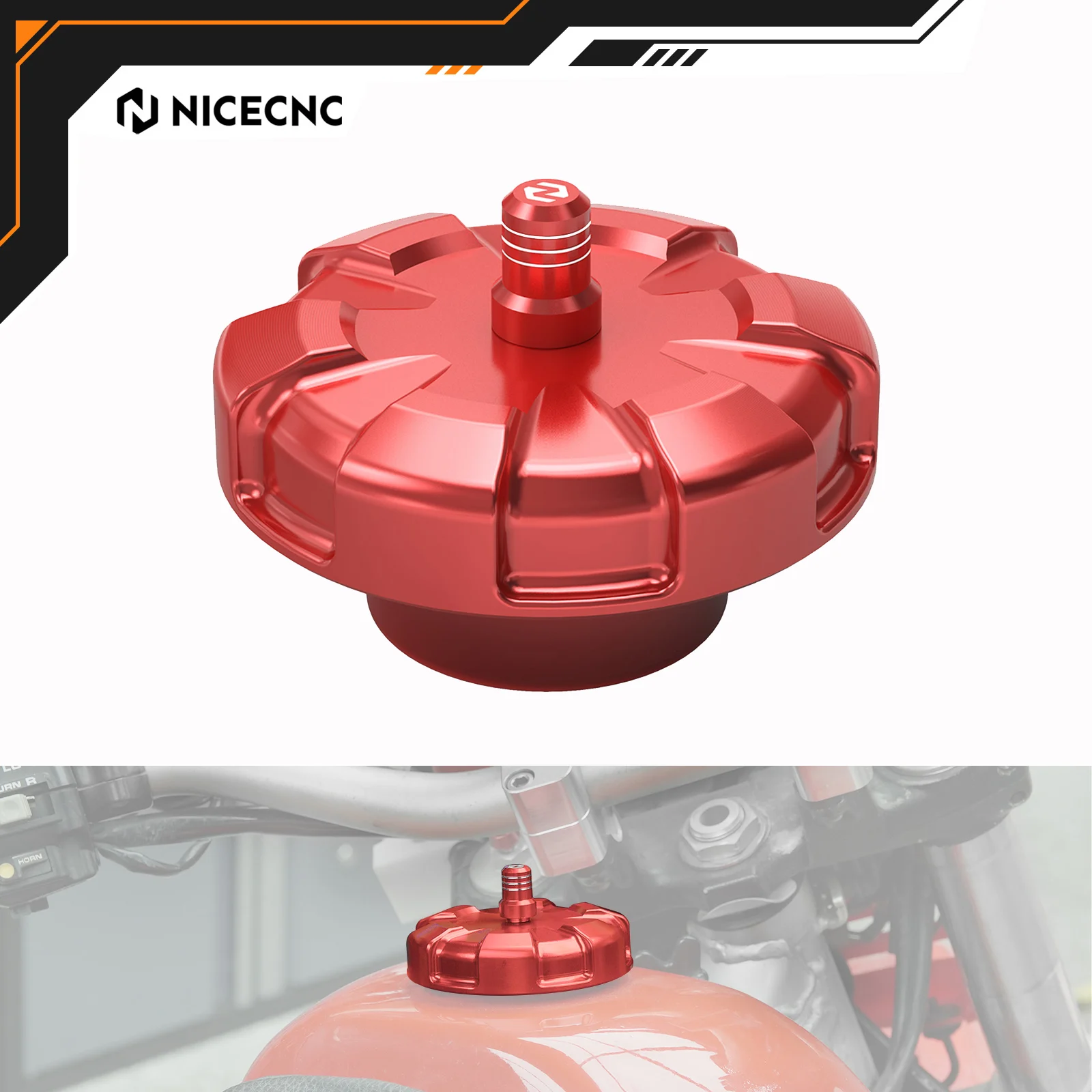 

NICECNC For Honda XR650L XR 650L 650 L 1993-2025 2024 Fuel Tank Cap Billet 6061-T6 Aluminum CNC-machined Motorcycle Accessories