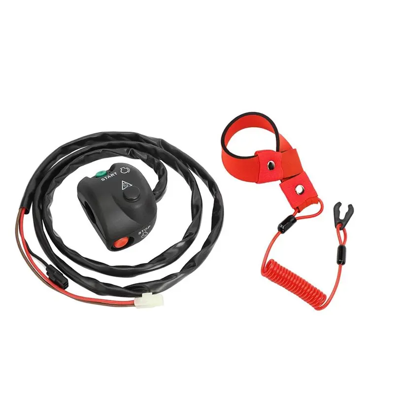 

Well-For Waverunner 500 650 700 Handlebar Start Stop Switch Box W/Lanyard Included