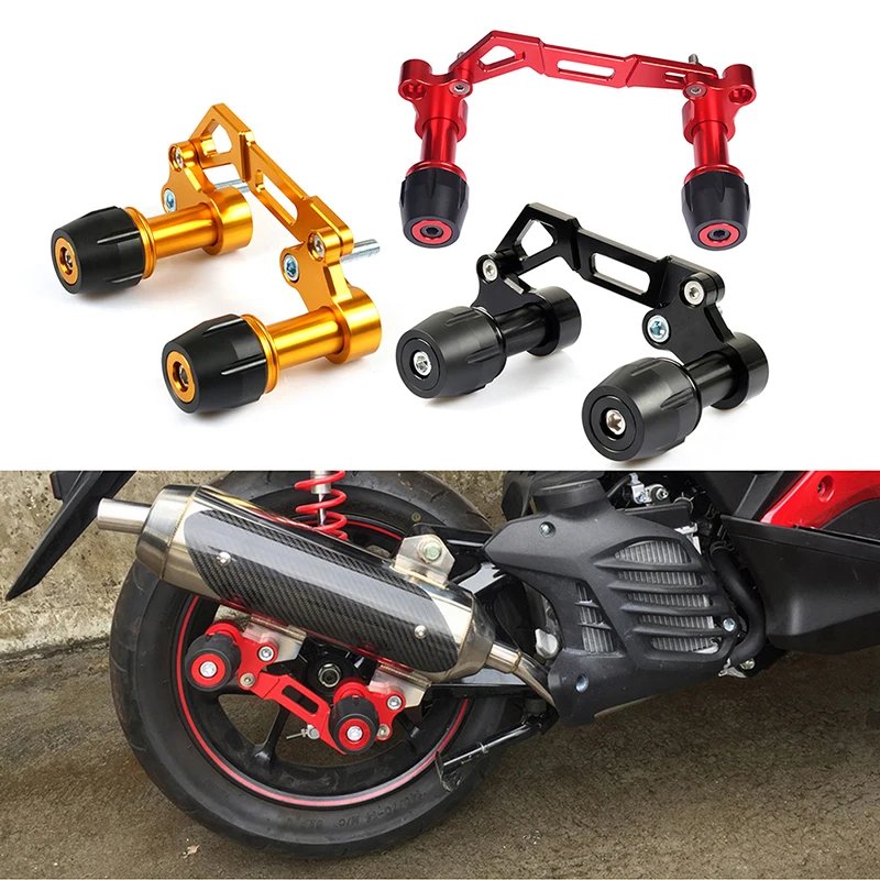 Universal CNC Motorcycle Exhaust Pipe Slider Crash Pad Protector for Yamaha NMAX Motorbike Falling Anti Collision Guard Block