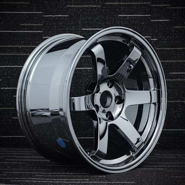 

Алюминиевые легкосплавные колесные диски для легковых автомобилей, черный хром, 8J 5x120, 19 дюймов, новые, в стиле TE37