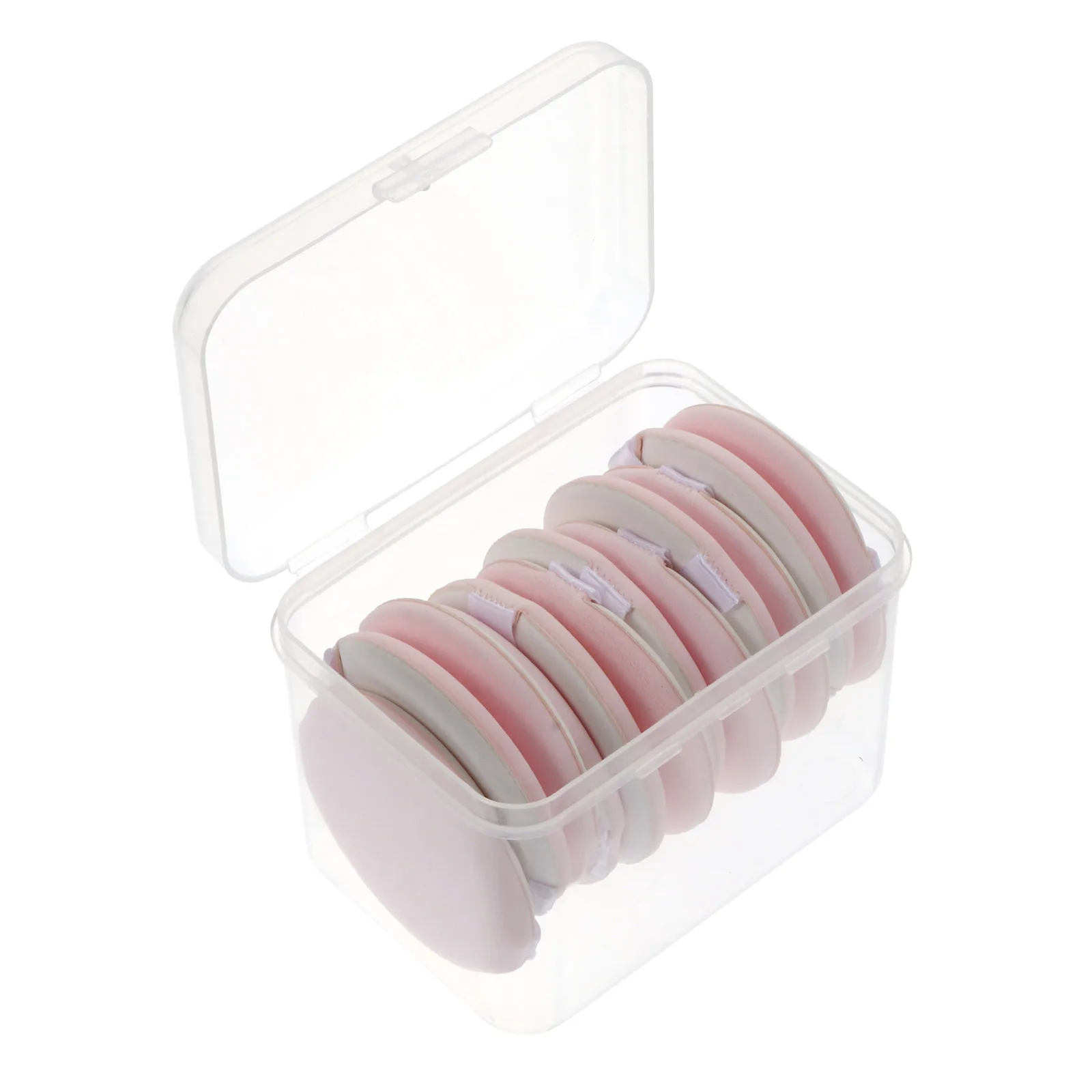 12 Uds. De polvo corrector para maquillaje de pastel, aplicador redondo suave y agradable para la piel para polvo facial, uso húmedo y seco, de larga duración