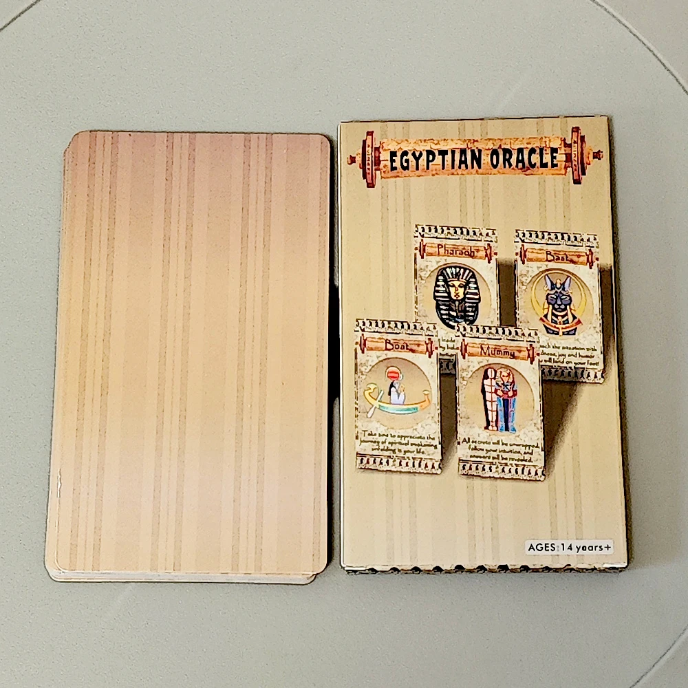 EGYPTIAN ORACLE 20 Cards, Inspirational Deck 12*7cm with Messages From The Divine Spirit of Egyptian Gods