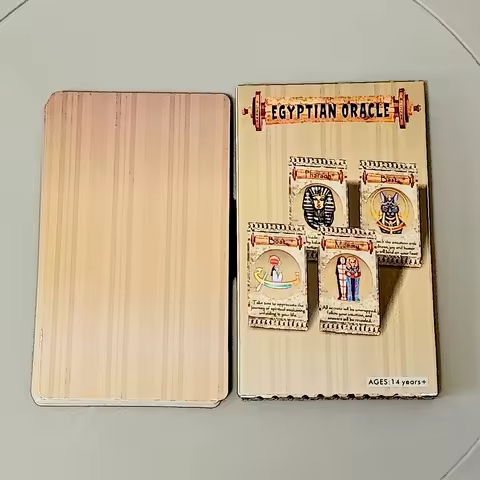 EGYPTIAN ORACLE 20 Cards, Inspirational Deck 12*7cm with Messages From The Divine Spirit of Egyptian Gods