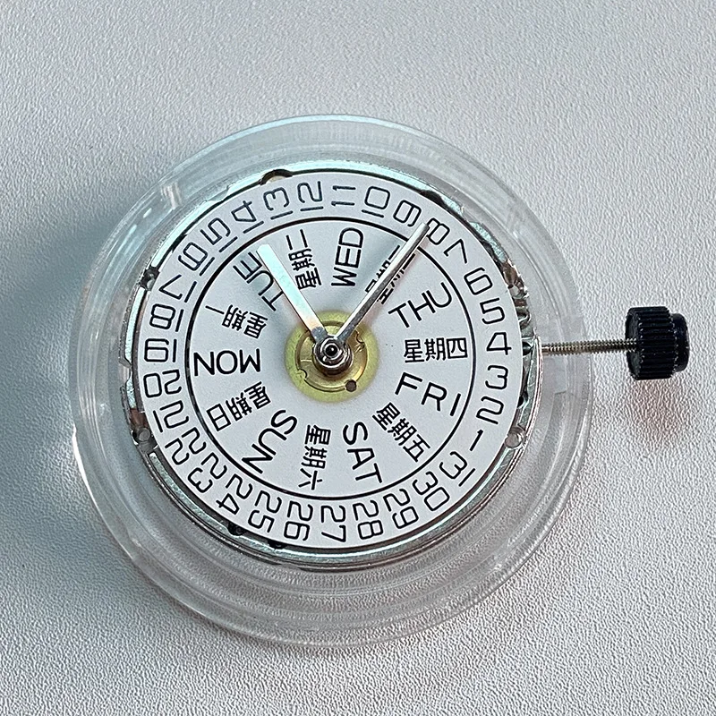 Watch movement 2836, double calendar movement 28800 frequency large three-pin with stop second function