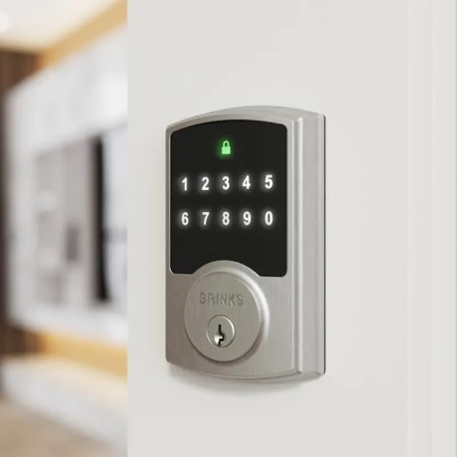 

Keyless Entry Electronic Touchpad Door Lock -, Backlit Keypad Deadbolt with Advanced Security, Custom User Codes, Auto-Lock, fo