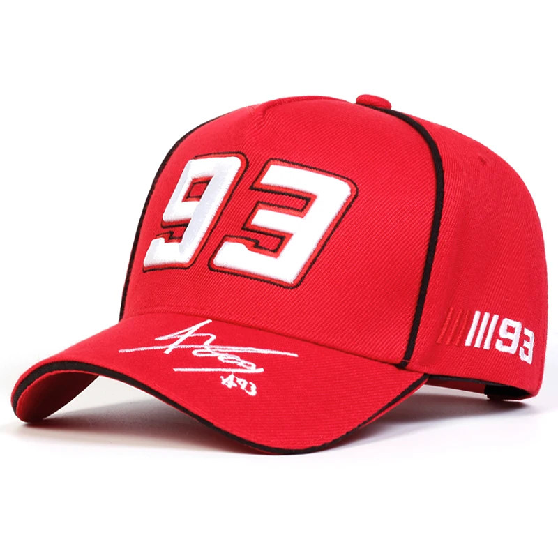 New Fashion 93 Letter Embroidery Adjustable Snapback Cap Unisex Hiphop Hats Outdoor Casual Baseball Caps Sunscreen Hat