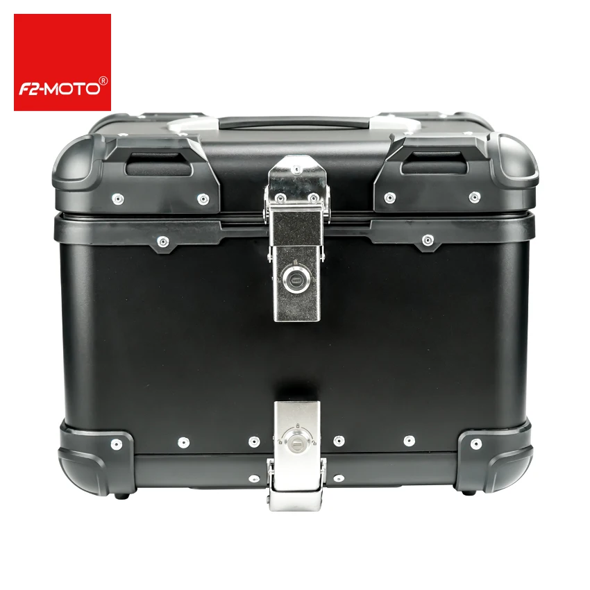 

Modification 45L Black Trunk Helmet Storage Box Aluminum Delivery Box Alloy Top Boxes for Motorcycle