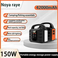 150W 220V AC Portable Power Station Solar Generator 42000mAh/3.7V Battery DC Outdoor Emergency Power Supply