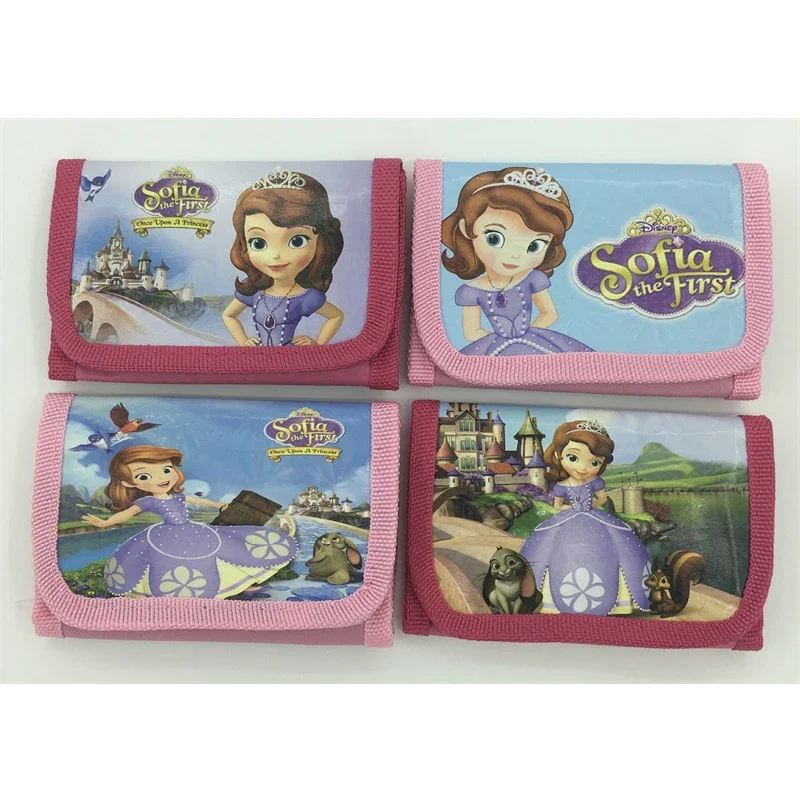 Disney Anime Mickey Minnie Wallet Cartoon Frozen Princess Anna Elsa Zipper Coin Wallet Cartoon Print Coin Purse Gifts For Child