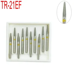 5/10pcs Dental Diamond Burs Drill Dental Burs Dia-burs for High Speed Handpiecess Dentist Tool FG 1.6mm Shank