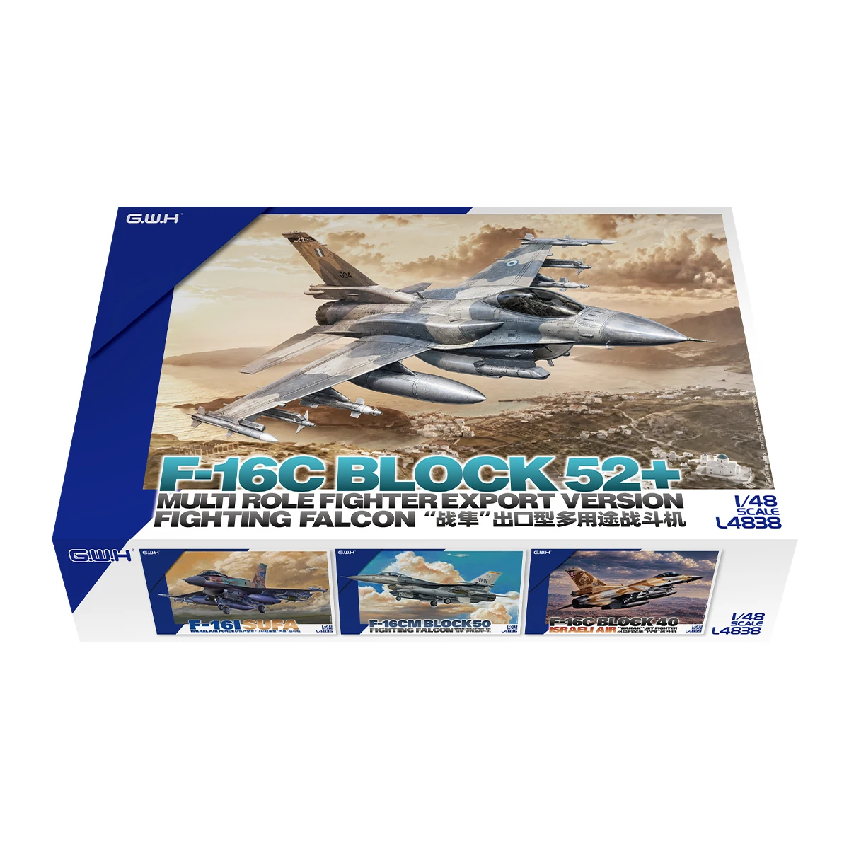 Multi Role Fighter Export Version Fighting Falcon +Great Wall L4838 1/48 F-16C Block 52