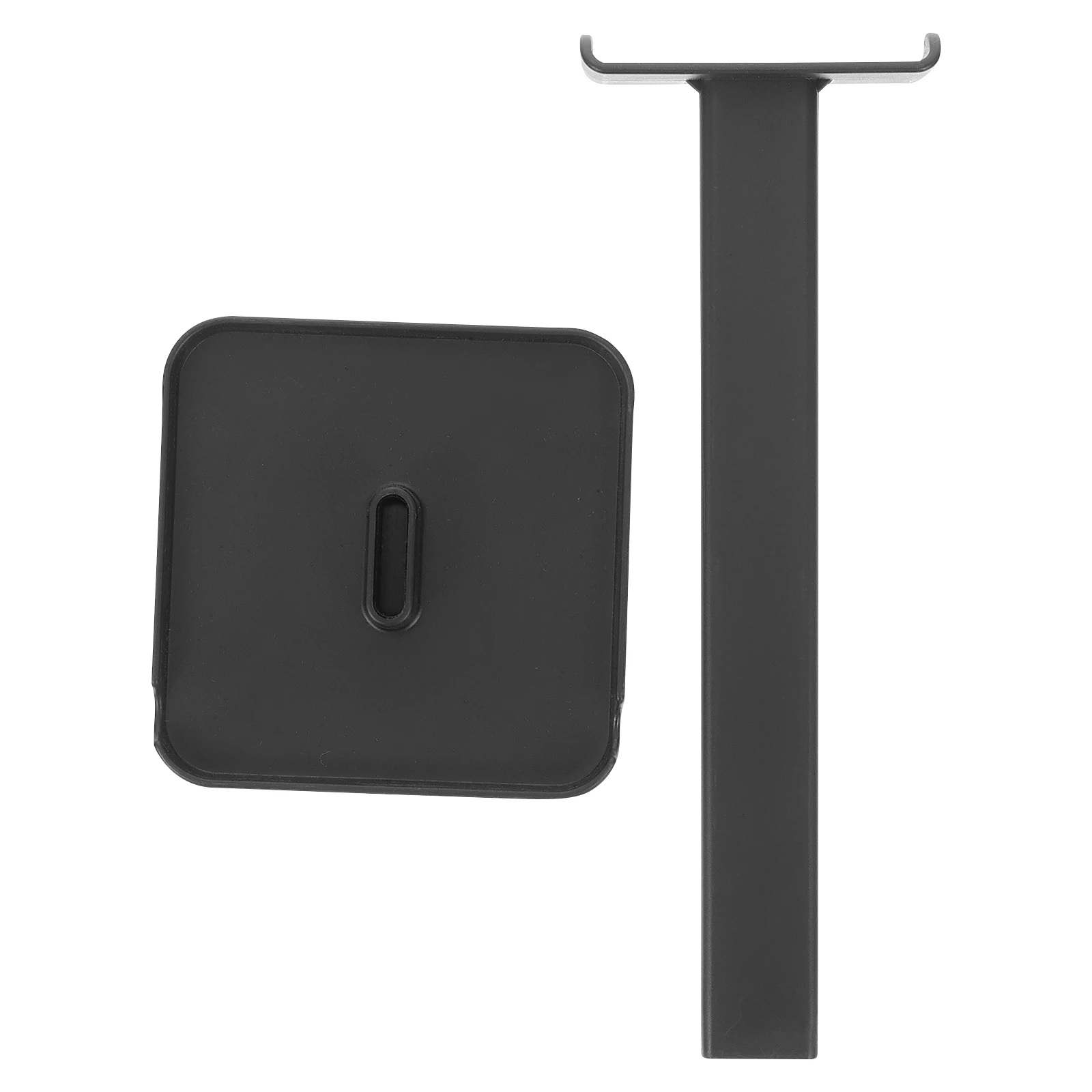 

Headphone Stand Desktop Organizer Non-slip Holder Black Plastic Storage Rack for Headsets Phone Stand Tablet Holder Small Size