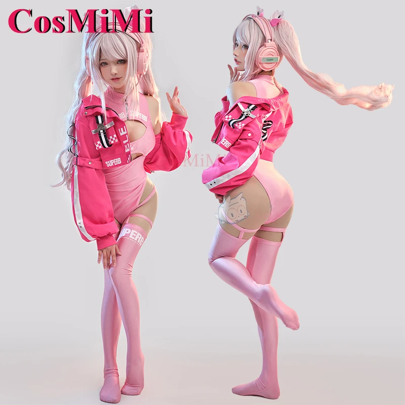 CosMiMi 인기 게임 NIKKE 앨리스 코스프레 코스튬, 스위트 니티 섹시 버니 걸 점프수트, 여성 카니발 파티, 역할 놀이 의류 S-XL