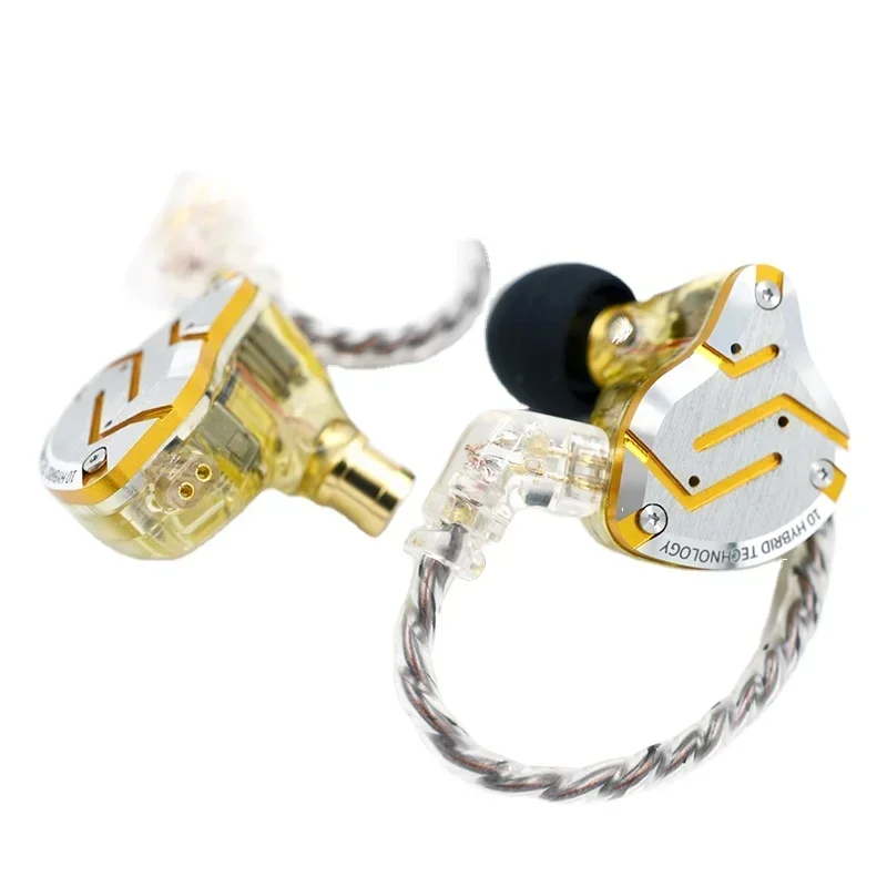 KZ ZS10 PRO Headset In-Ear Earphone 4BA 1DD 10 Units Headphone HIFI Bass Noise Cancelling Earbuds