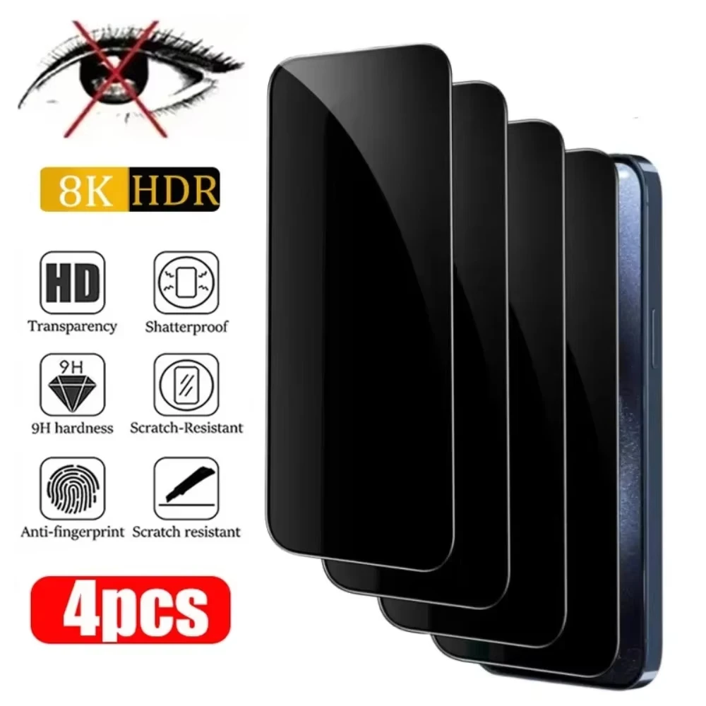 

1-4PCS Anti Spy Tempered Glass For Samsung Galaxy S24 Plus S23 FE S25 Ultra S22 S21 S20 S10 S10e S25+ Privacy Screen Protectors