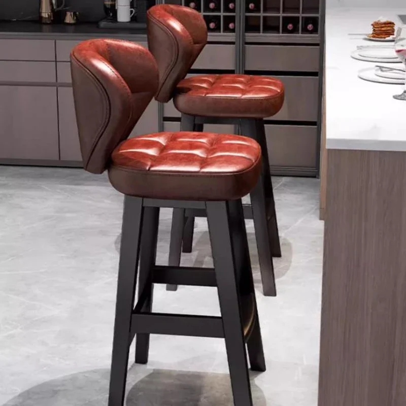 Luxury Swivel Bar Chairs Nordic Office Modern High Stool Bar Chairs Reception Italian Design Bar Furniture Chaises Hautes LLBC