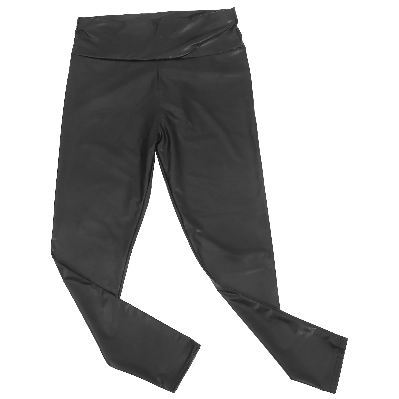 

Yoga Leggings Stretchy Black High Waisted Leggings Black Pu Pants For Women Tights Elastic Women Long Pants