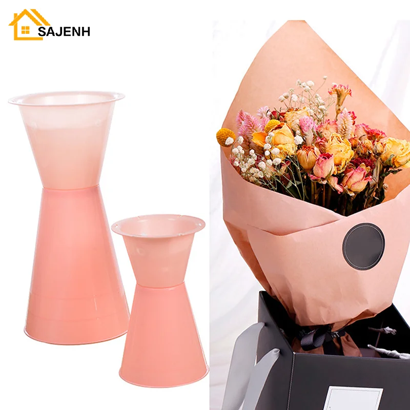 Bouquet Packaging Liner Base Fresh Flower Packaging Tool Bouquet Inner Pot Sword Barrel Flower Arrangement Bucket Wholesale