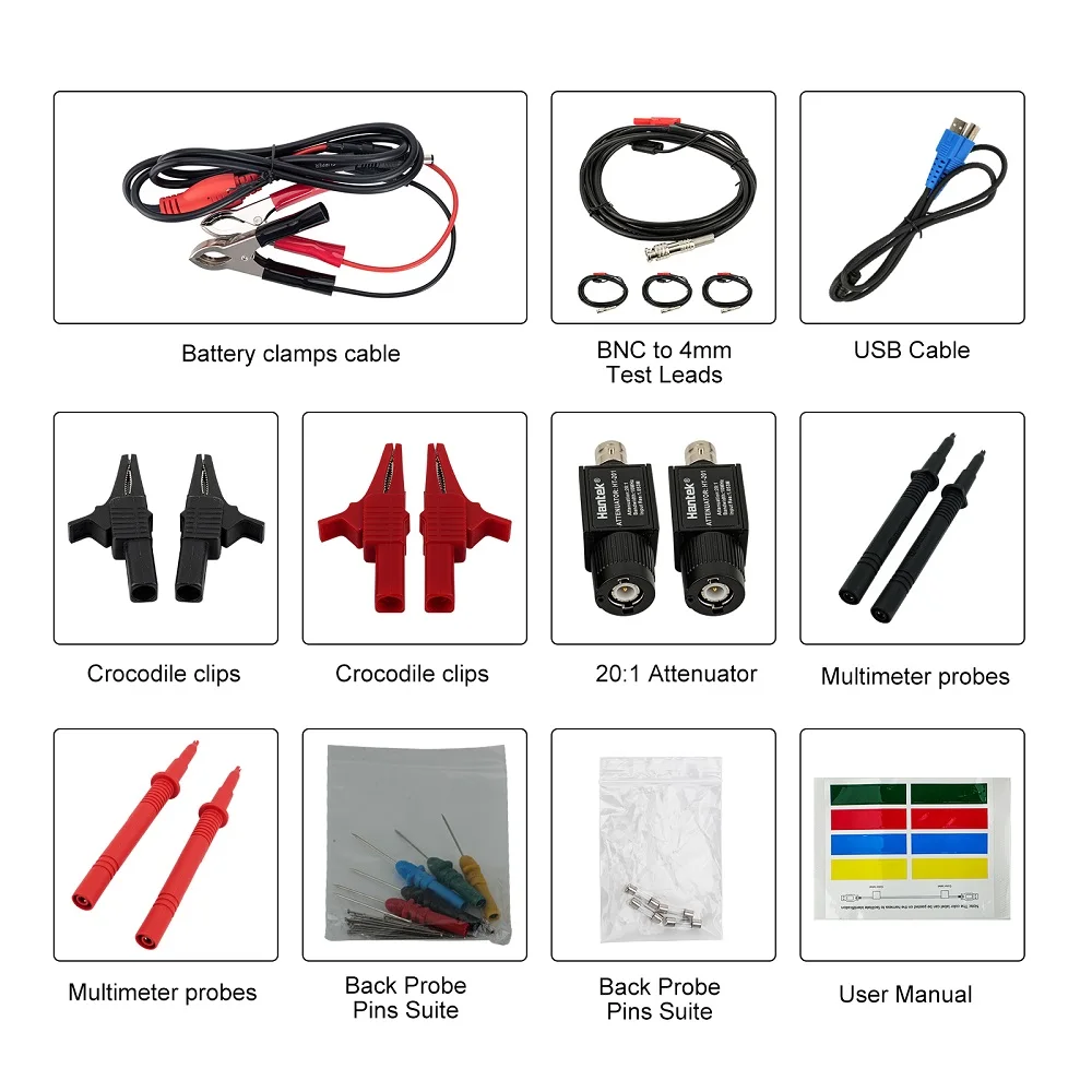 Voor LANCERING X431 O2-2 4 Kanalen 100 MHz USB DC Scope box Oscilloscoop Automotive Oscilloscopen Ondersteuning werk met PRO3S + V5.0/PAD V