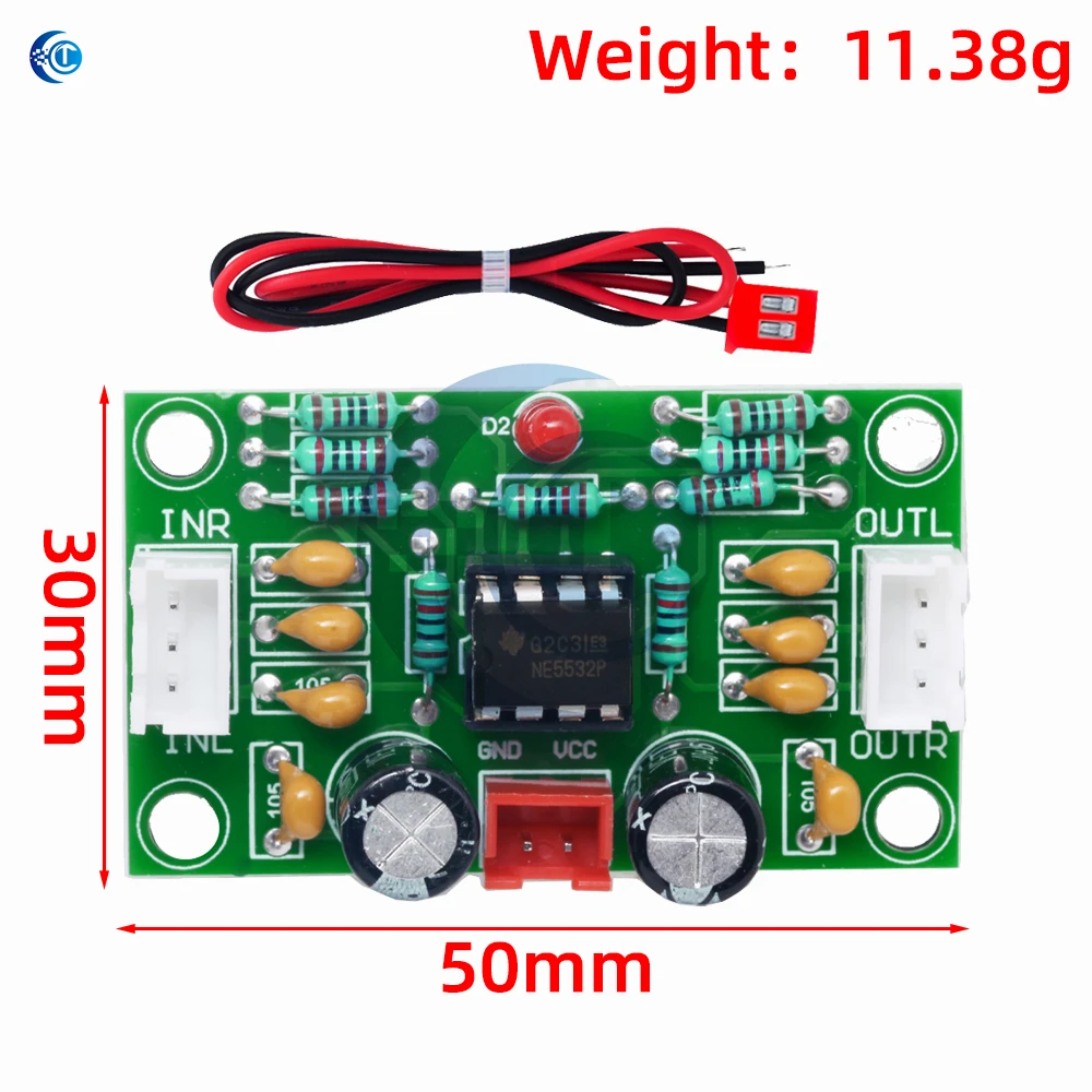 XH-A902 op amplifier module power amplifier front panel NE5532 Tone board preamplifier 5 times wide voltage
