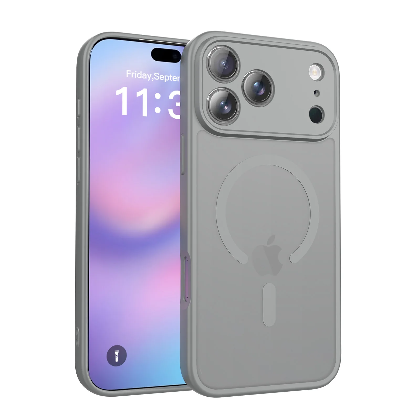 Funda de teléfono translúcida de lujo para Magsafe, funda de carga inalámbrica magnética para iPhone 17 Air 17 15 16Pro Max, funda protectora para cámara