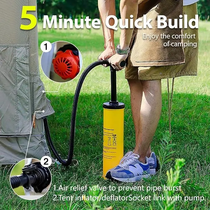 Ultimate Portable 420D Oxford Cloth Air Tent Waterproof Feature For Comfortable Retreat In Forest Camping