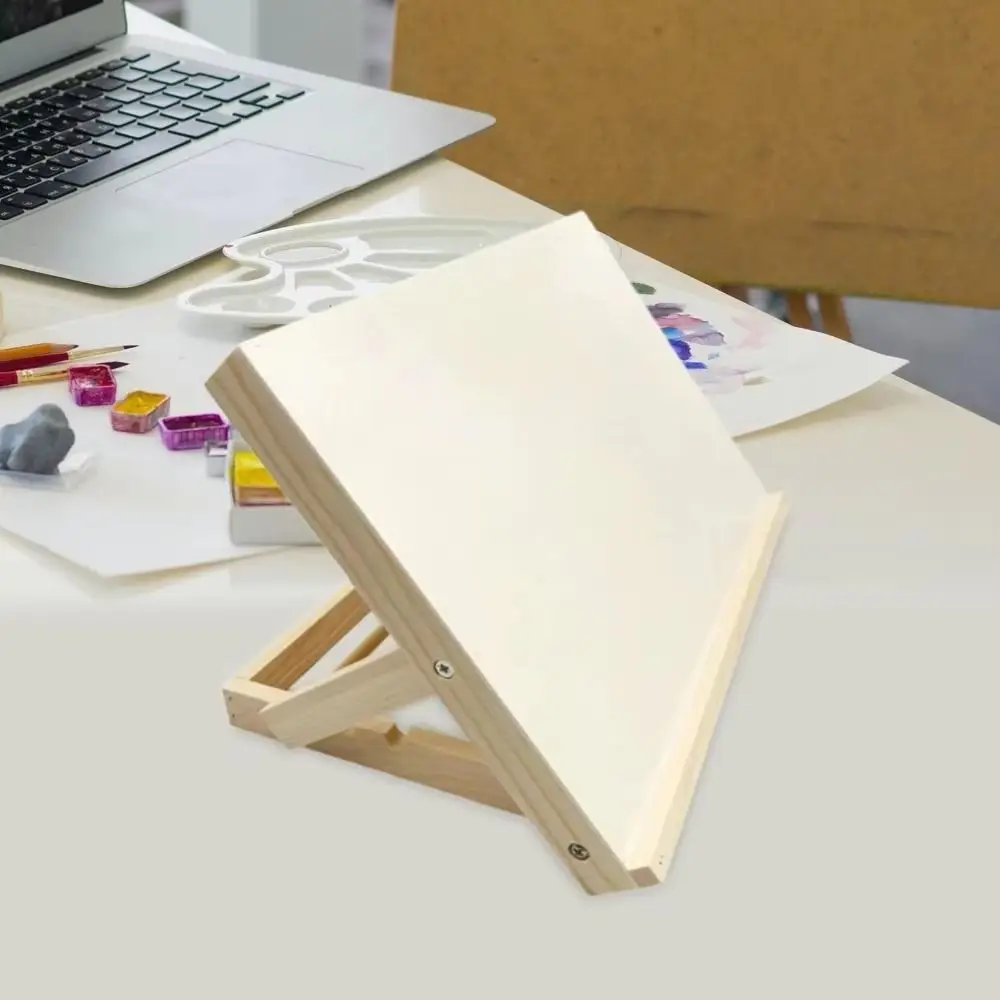 

Multifunctional Wooden Table Easel Portable Foldable Sketching Board Adjustable Angle Lightweight Tilted Drawing Board Artist