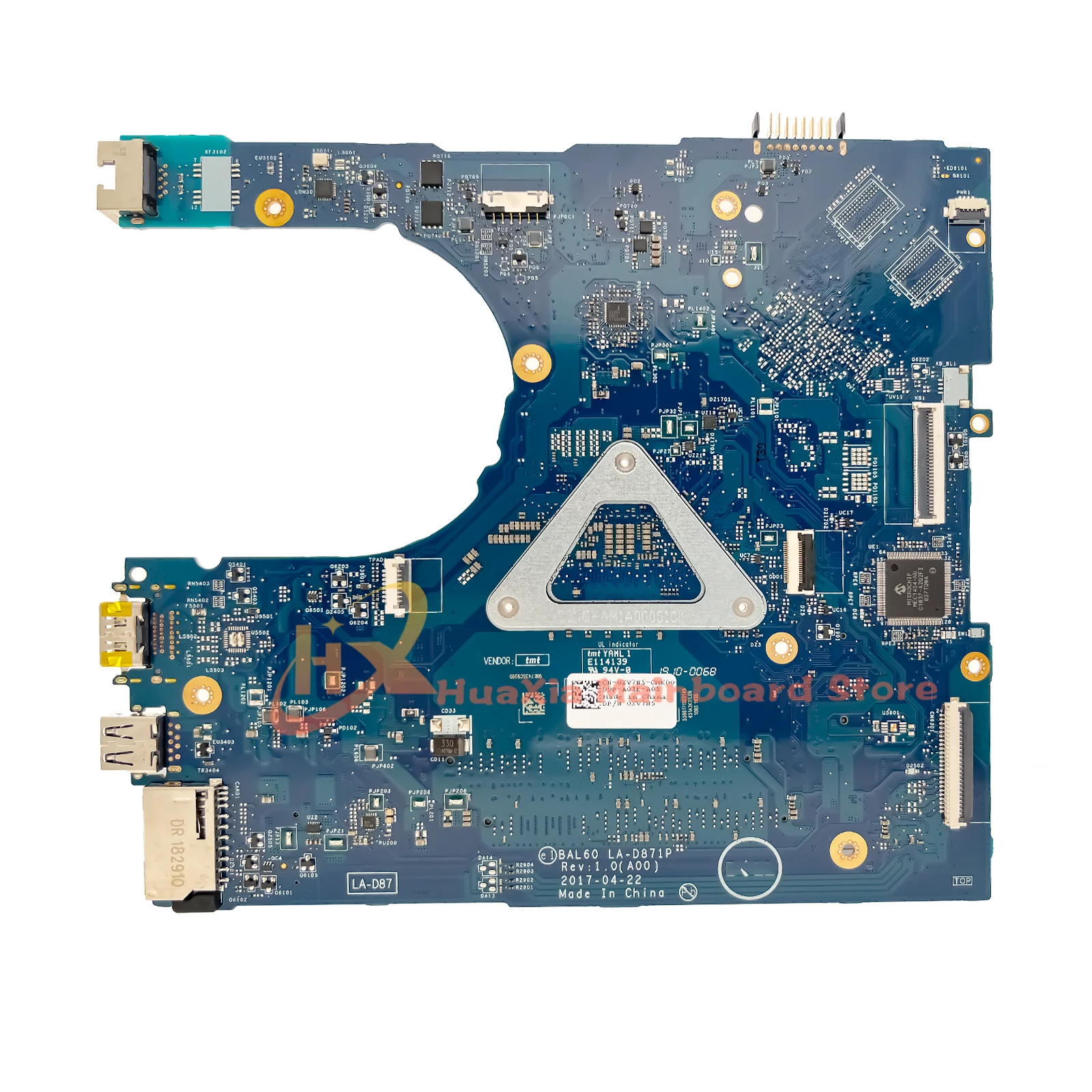 LA-D871P Moederbord Voor Dell Inspiron 15 5566 5468 Laptop Moederbord i3 i5 i7 6e Gen UMA