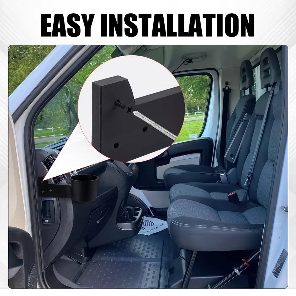 1/2PCS Cup Holder For Fiat Ducato Peugeot Boxer Citroen Relay 3D Printed Car Cup Holder