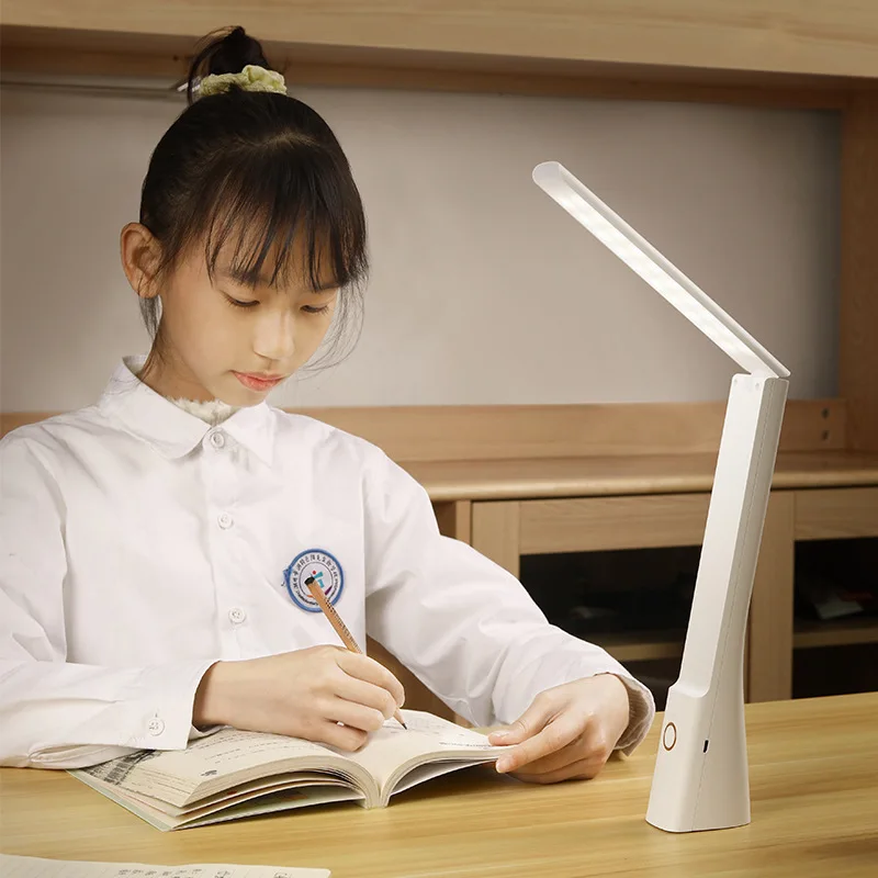 Foldable Led Desk Lamp Touch Dimmable For Smart Home Bedroom Night Light Student Reading USB Rechargeable Eye Protection Light