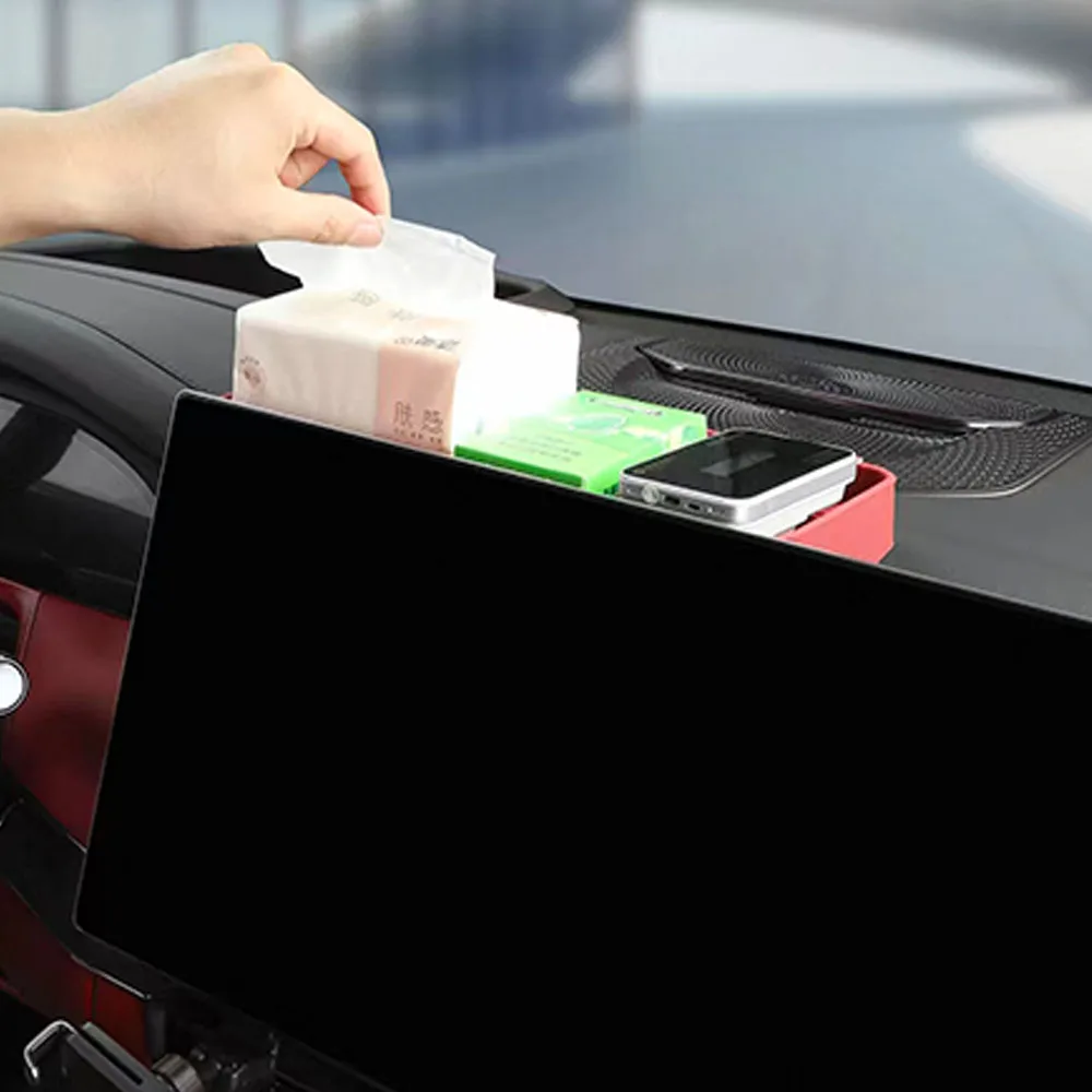 Silicone Storage Tray Behind Central Control Screen Fit For Zeekr 8X 2026-2027 Essential Items For Car Interiors