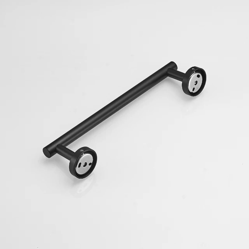 

40cm Matte Black Towel Bar Wall Mounted Stainless Steel Towel Holder Bathroom Towel Rack Rails Bar Modern Bath Accessories
