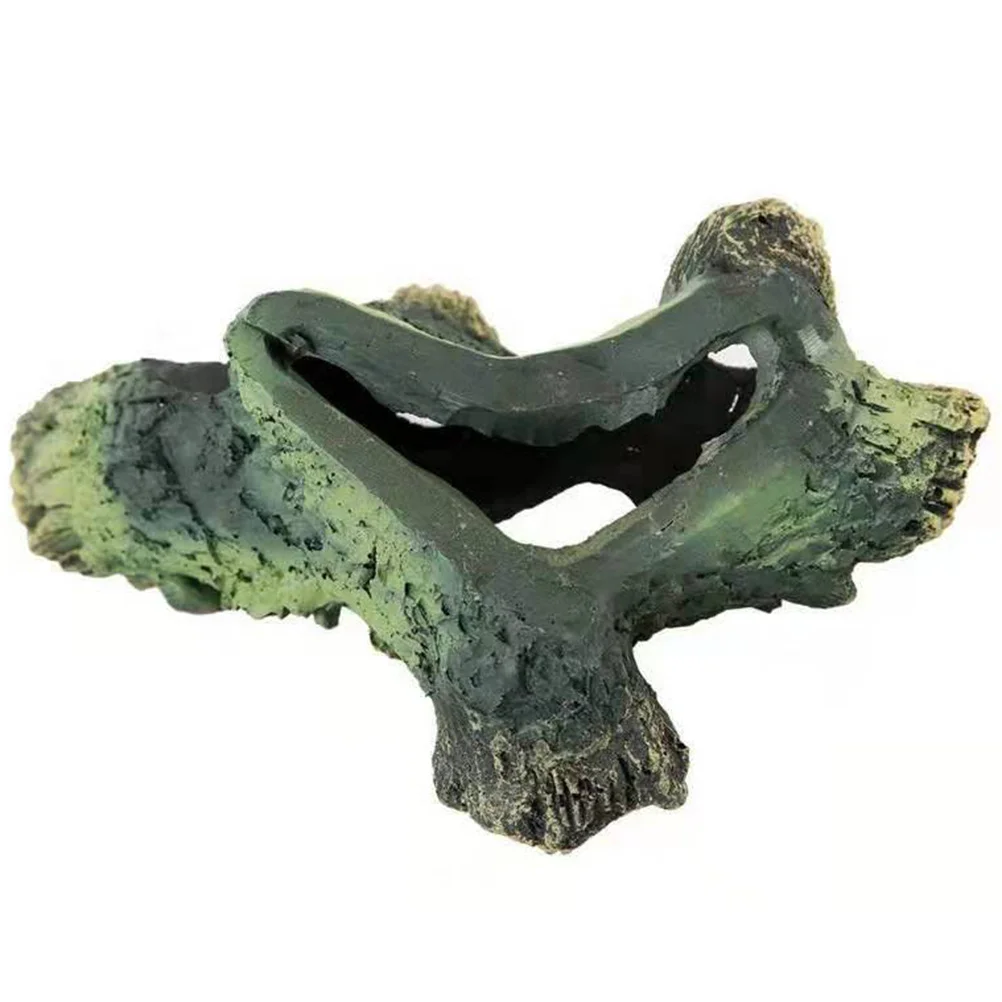 

2Pcs Fish Tank Ornament Tree Root Resin Aquarium Decoration Landscape Hiding Cave Craft Fish Shrimp Shelter Aquarium Hiding Cave