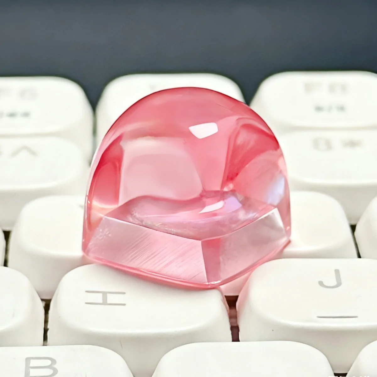 Original Dripping Resin Ball Shape Keycap Transparent DIY Cross Axis Mechanical Keyboard PBT Keycaps Custom Personalized