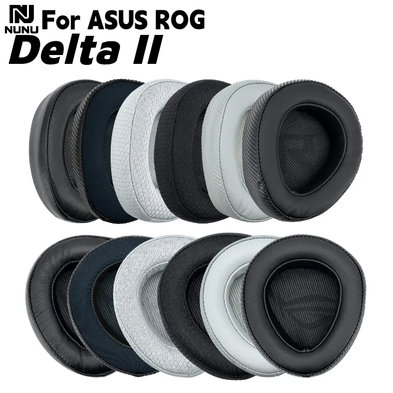 

Replacement Earmuff Repair Parts Protein skin/Breathable football net/Ice gel Ear Pads for ASUS ROG Delta Il Wireles Headphones