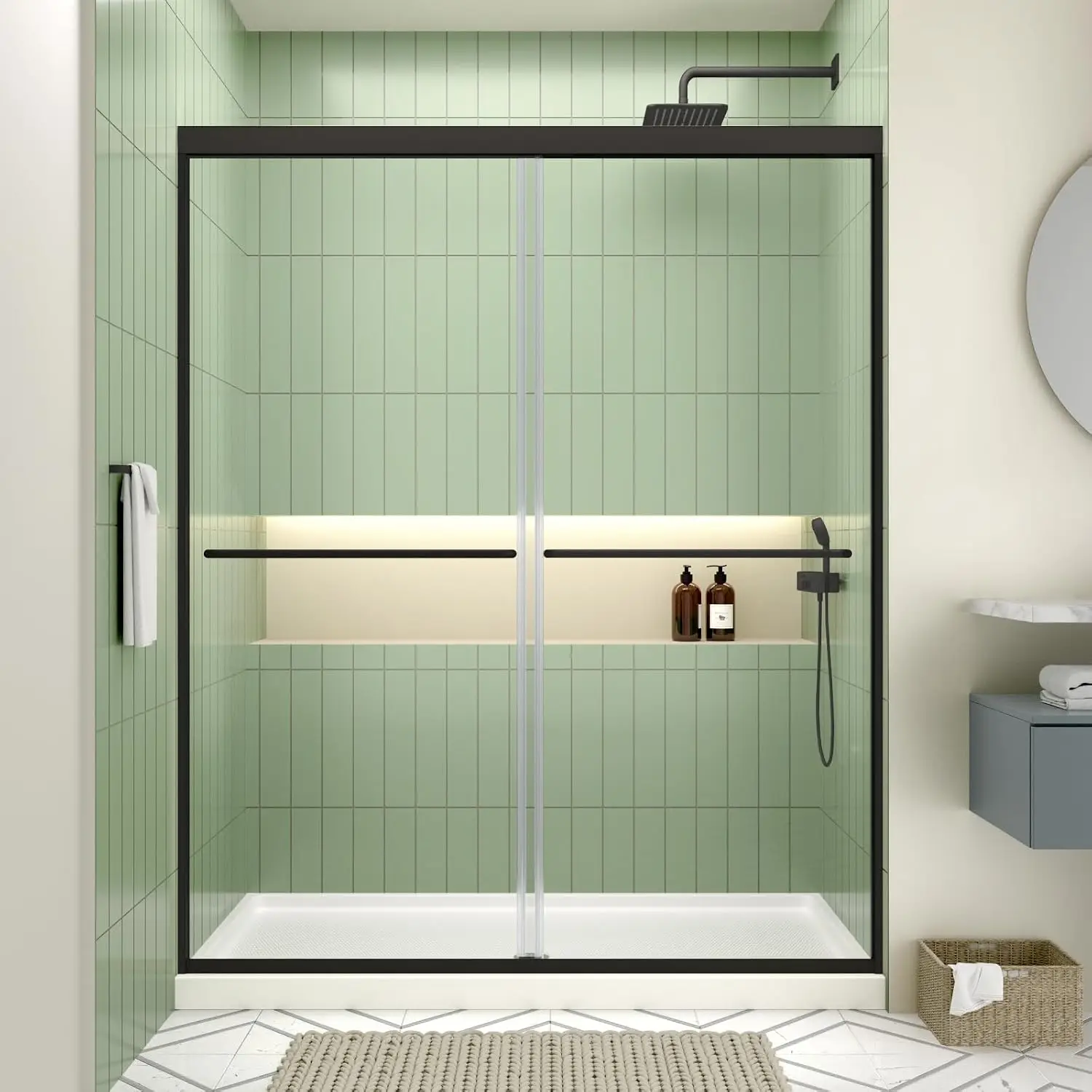 Double Sliding Shower Door, 44